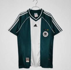 Duitsland 1998 Uitshirt Korte Mouw Klassieke Retro Voetbalshirts