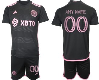 Inter Miami Any Name Uitshirt 2023-24 Mensen Korte Mouw (+ Korte broeken) Voetbalshirts