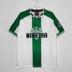 Nigeria 1996 Uitshirt Korte Mouw Klassieke Retro Voetbalshirts