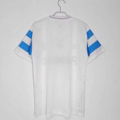 Olympique de Marseille 1990 Thuisshirt Korte Mouw Klassieke Retro Voetbalshirts-1