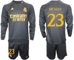 Real Madrid Ferland Mendy #23 Derde Shirt 2023-24 Mensen Lange Mouwen (+ Korte broeken) Voetbalshirts