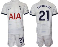 Tottenham Hotspur Dejan Kulusevski #21 Thuisshirt 2023-24 Mensen Korte Mouw (+ Korte broeken) Voetbalshirts