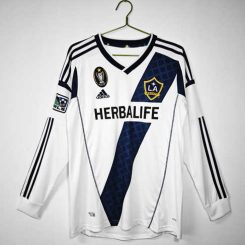 LA Galaxy 2012 Thuisshirt Lange Mouwen Klassieke Retro Voetbalshirts