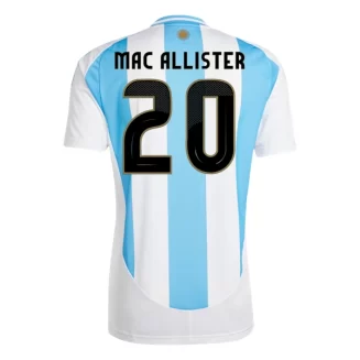 Argentinië Alexis Mac Allister #20 Thuisshirt Copa América 2024 Voetbalshirts Korte Mouw