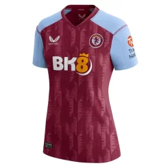 Dames Aston Villa Thuisshirt 2023-2024 Voetbalshirts Korte Mouw