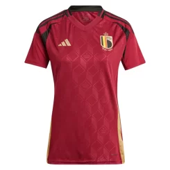 Dames België Thuisshirt EK 2024 Voetbalshirts Korte Mouw