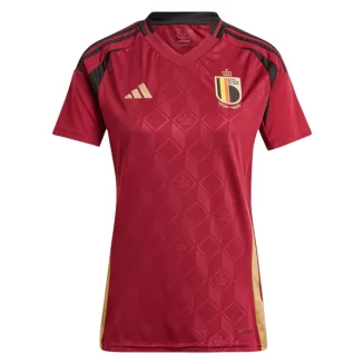 Dames België Thuisshirt EK 2024 Voetbalshirts Korte Mouw