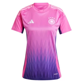 Dames Duitsland Uitshirt EK 2024 Voetbalshirts Korte Mouw