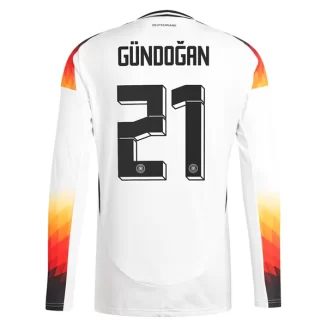 Duitsland Ilkay Gundogan #21 Thuisshirt EK 2024 Voetbalshirts Lange Mouwen