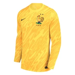 Frankrijk Keeper Thuisshirt EK 2024 Voetbalshirts Lange Mouwen