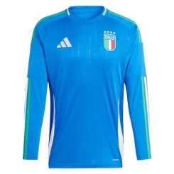 Italië Thuisshirt EK 2024 Voetbalshirts Lange Mouwen