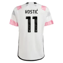 Juventus Filip Kostic #11 Uitshirt 2023-2024 Voetbalshirts Korte Mouw