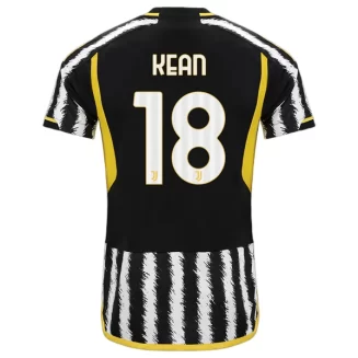 Juventus Moise Kean #18 Thuisshirt 2023-2024 Voetbalshirts Korte Mouw