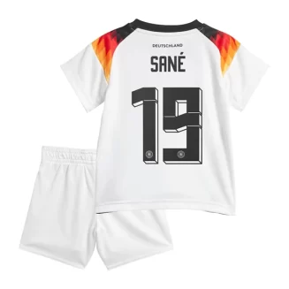 Kids Duitsland Leroy Sane #19 Thuisshirt EK 2024 Voetbalshirts Korte Mouw (+ Korte broeken)