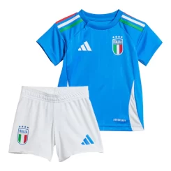 Kids Italië Thuisshirt EK 2024 Voetbalshirts Korte Mouw (+ Korte broeken)