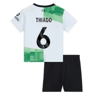 Kids Liverpool Thiago Alcantara #6 Uitshirt 2023-2024 Voetbalshirts Korte Mouw (+ Korte broeken)