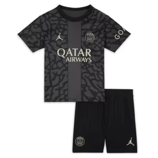 Kids Paris Saint Germain PSG Derde Shirt 2023-2024 Voetbalshirt met Korte Mouw (+ Korte broeken)