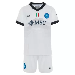 Kids SSC Napoli Uitshirt 2023-2024 Voetbalshirt met Korte Mouw (+ Korte broeken)