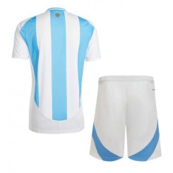 Kopen Kids Argentinië Thuisshirt Copa America 2024 Korte Mouw (+ Korte broeken)-1