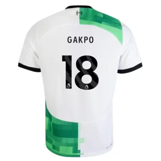 Liverpool Cody Gakpo #18 Uitshirt 2023-2024 Voetbalshirts Korte Mouw