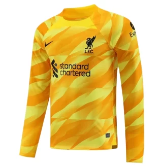 Liverpool Keeper Uitshirt 2023-2024 Voetbalshirt met Lange Mouwen