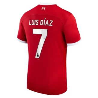 Liverpool Luis Díaz #7 Thuisshirt 2023-2024 Voetbalshirts Korte Mouw