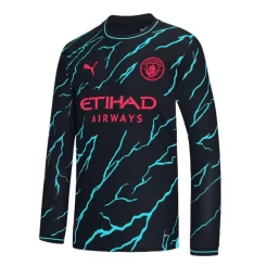 Manchester City Akanji #25 Derde Shirt 2023-2024 Voetbalshirts Lange Mouwen-1