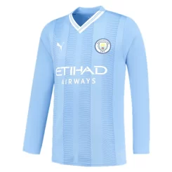 Manchester City Akanji #25 Thuisshirt 2023-2024 Voetbalshirts Lange Mouwen-1