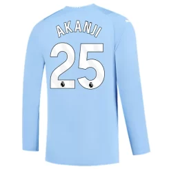 Manchester City Akanji #25 Thuisshirt 2023-2024 Voetbalshirts Lange Mouwen