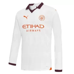 Manchester City Joško Gvardiol #24 Uitshirt 2023-2024 Voetbalshirts Lange Mouwen-1