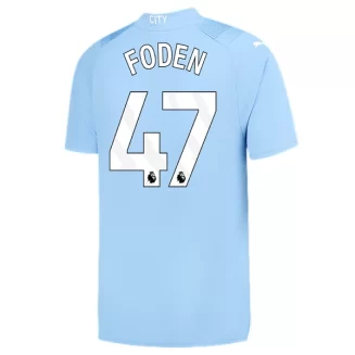 Manchester City Phil Foden #47 Thuisshirt 2023-2024 Voetbalshirts Korte Mouw