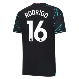 Manchester City Rodrigo #16 Derde Shirt 2023-2024 Voetbalshirts Korte Mouw