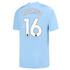 Manchester City Rodrigo #16 Thuisshirt 2023-2024 Voetbalshirts Korte Mouw