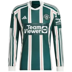 Manchester United Lisandro Martinez #6 Uitshirt 2023-2024 Voetbalshirts Lange Mouwen-1