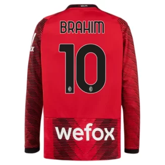 AC Milan Brahim Diaz #10 Thuisshirt 2023-2024 Voetbalshirts Lange Mouwen