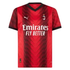 AC Milan Christian Pulisic #11 Thuisshirt 2023-2024 Voetbalshirts Korte Mouw-1