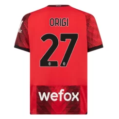 AC Milan Divock Origi #27 Thuisshirt 2023-2024 Voetbalshirts Korte Mouw