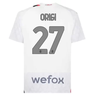 AC Milan Divock Origi #27 Uitshirt 2023-2024 Voetbalshirts Korte Mouw