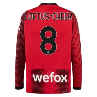 AC Milan Ruben Loftus-Cheek #8 Thuisshirt 2023-2024 Voetbalshirts Lange Mouwen