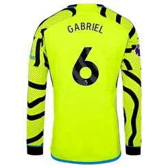 Arsenal Gabriel Magalhaes #6 Uitshirt 2023-2024 Voetbalshirts Lange Mouwen