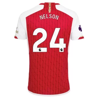 Arsenal Reiss Nelson #24 Thuisshirt 2023-2024 Voetbalshirts Korte Mouw