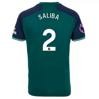 Arsenal William Saliba #2 Derde Shirt 2023-2024 Voetbalshirts Korte Mouw