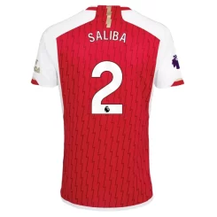 Arsenal William Saliba #2 Thuisshirt 2023-2024 Voetbalshirts Korte Mouw