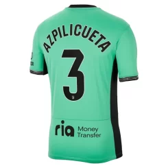 Atlético Madrid Cesar Azpilicueta #3 Derde Shirt 2023-2024 Voetbalshirts Korte Mouw