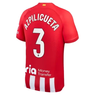 Atlético Madrid Cesar Azpilicueta #3 Thuisshirt 2023-2024 Voetbalshirts Korte Mouw