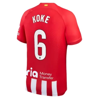 Atlético Madrid Koke #6 Thuisshirt 2023-2024 Voetbalshirts Korte Mouw