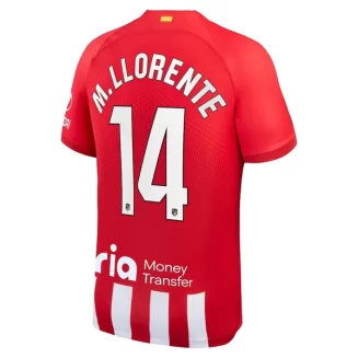 Atlético Madrid Marcos Llorente #14 Thuisshirt 2023-2024 Voetbalshirts Korte Mouw