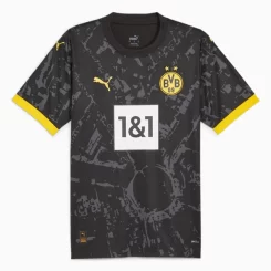 Borussia Dortmund Julian Brandt #19 Uitshirt 2023-2024 Voetbalshirts Korte Mouw-1