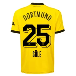 Borussia Dortmund Niklas Sule #25 Thuisshirt 2023-2024 Voetbalshirts Korte Mouw