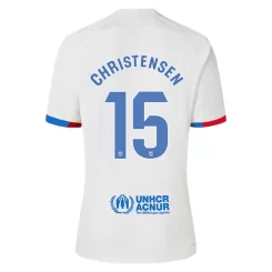 FC Barcelona Andreas Christensen #15 Uitshirt 2023-2024 Voetbalshirts Korte Mouw